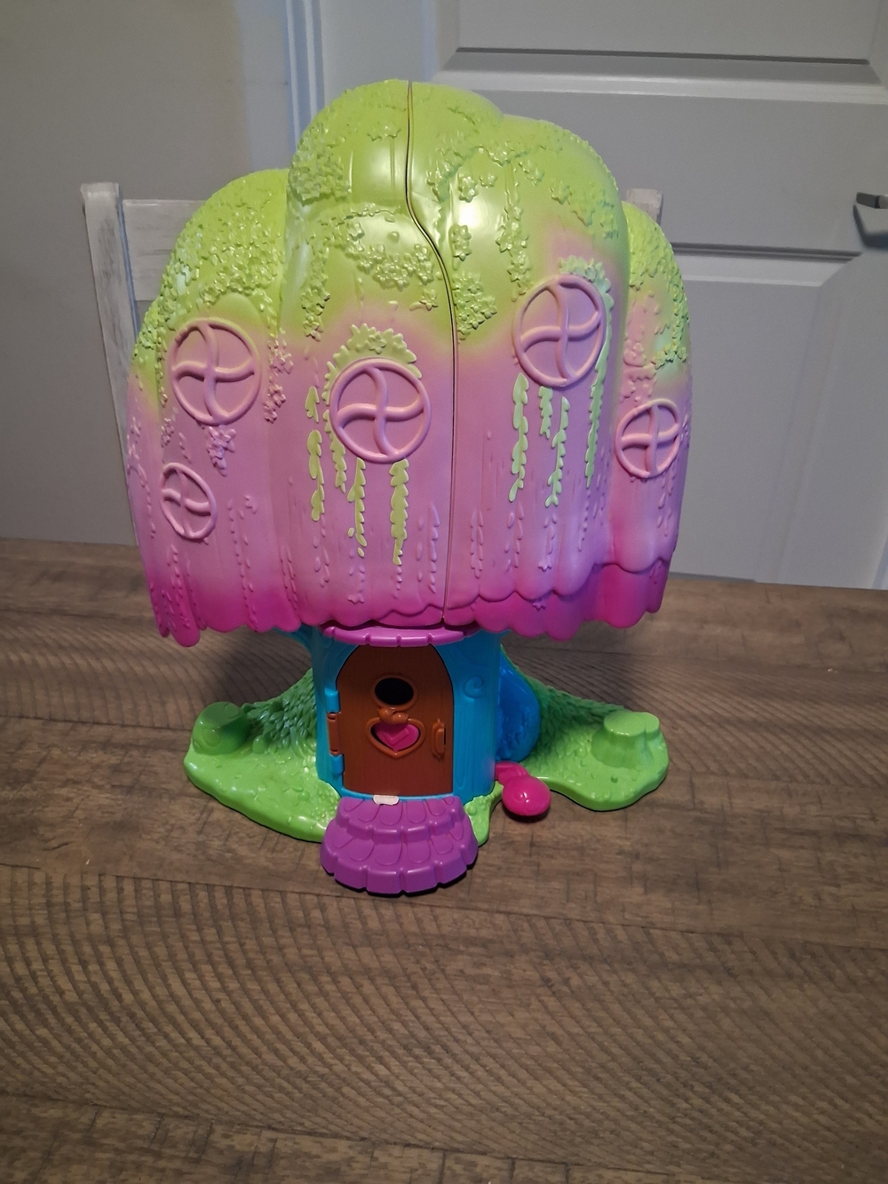 Whimsical Pink & Green Play Treehouse Toy for Imaginative Play